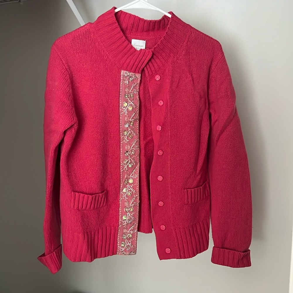 Garnet hill size small pink cardigan